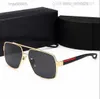 Retro Polariserad herrdesigner solglasögon Rimless Gold Plated Square Frame Sun Glasses Fashion Eyewear With Case 3R6OW111111