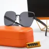 Gafas de sol de diseñador vintage de lujo para hombres, mujeres, gafas de sol de piloto 2023 Moda clásica, accesorios para gafas Adumbral negros, gafas lunettes de soleil con estuche