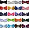 Kinderen strikjes 9 4 5 CM 32 kleuren Passen de gesp effen kleur strik Beroepsmatige bowtie voor baby kid vlinderdas Christma254H