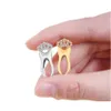 Pins Brooches Fashion Tooth Brooch Rhinestone Crown For Women Dress Dentist Jackets Lapel Pins Bag Metal Badges Nurse Jewelry Gift Dhhxd