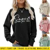 Women's Hoodies Super Mom Wife Tired Print Fall And Winter Long-sleeved Sweatshirt
