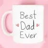 Tassen „Best Dad Ever“-Kaffeetasse, Vatergeschenk, 325 ml, Keramik, Papa-Geburtstag, Reise-Teetassen und Tasse R230713