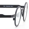 Montature per occhiali da sole Occhiali rotondi in titanio puro Occhiali da vista vintage da uomo Montatura per occhiali da donna Miopia Ipermetropia Occhiali da vista ottici Molto piccoli