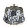 Evening Bags 2023 Vintage Beaded Bag Embroidered Diamond Sequined Clutch Hand Bride 230712