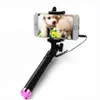 Selfie monopods bärbara utdragbara monopod självpoliga handhållna trådbundna selfie pinnar för iPhone för smartphone drop frakt Stock R230713