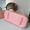 2023 Hot Selling Boutique Young Girls' Cowhide Shopping Bag With Large Capacity Pink Double Handle Women's Handheld Underarm Bag Cute Personalized Casual Style