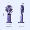 Electric Fans New USB Handheld Fan Mini Portable Student Small Fan Digital Display Folding Desktop Aromatherapy Electric Fan