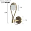 Curtain Poles 2 crystal curtains back panel black wall tie hook hanger vintage European bronze window screen home decoration accessories Z230717