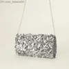 Bolsos de noche 2023, nuevo bolso de mano con lentejuelas, billetera para banquete de boda, billetera para cena de fiesta, bolso de noche brillante, 2 colores, envío directo Z230713