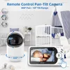 Baby Monitors 4 3 Inch Wireless Video Monitor With Remote Pan Tilt Camera Two Way Intercom Auto Night Vision Kids Security Surveillance 230712