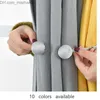 Curtain Poles Magnetic pearl bead curtain tie buckle clip accessories curtain rod accessories Z230713