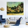 Montagne a Saint-remy con Dark Cottage Dipinto a mano Vincent Van Gogh Tela Arte Impressionista Paesaggio Pittura Home Decor
