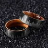 Wedding Rings 8mm Wedding Bands Tungsten Carbide Black Rings For Women Men Punk Anniversary Lovers' Punk Luxury Jewelry Inlay Wooden Engrave 230713