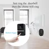 Sonnettes WiFi Vidéo Sonnette Maison Intelligente Sans Fil Sécurité Protection Caméra Anneau Porte Sonnette Interphone Vision Nocturne Rechargeable Kement APP 230712