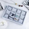 Torebki biżuterii Watch Tray Organizer Bransoletka Wyświetlacz 12 Poduszki sieciowe bez pokrywki Uchwyt do przechowywania