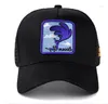 Кепки с рисунком аниме, сетчатая кепка из хлопка, бейсболка для мужчин и женщин, шляпа дальнобойщика Gorras Drop