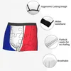 Slip Puzzle France Drapeau Hommes Sous-Vêtements Boxer Shorts Culotte Drôle Respirant Pour Homme