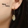 Boucles d'oreilles pendantes naturel Hetian bleu jade fleur de magnolia S925 en argent Sterling breloques mode bijoux fins luxe femmes cadeaux de vacances