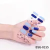 Nagelaufkleber, halbgehärtetes Gel, Nagelkunst, Schieberegler, Maniküre-Dekoration, Behandlung mit UV-LED-Lampe, Hochzeitsdesign, einfaches Blumen-DIY-Zubehör