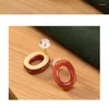 Dangle Earrings S925 Sterling Silver Gold Plated Natural South Red Agate Stud For Women Simple Graceful And Fashionable Geometric Ellip
