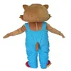 2019 Factory New Adult Blue Trousers Squirrel Mascot Costume For Adult to Wear238o