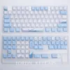 Keyboards 129 Keys Ocean Whale Theme Cherry Profile PBT Keycaps For Mechanical keyboard DYE Sublimation Blue White Gaming keycap custom 230712