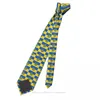 Papillon Ucraina Stampa 3D Cravatta 8 cm di larghezza Cravatta in poliestere Camicia Accessori Decorazione per feste