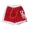 Męskie szorty Rhude Shorts Summer Swim Shorts Straszne szorty męskie Niebieskie czarne spodnie plażowe Rozmiar S M L XL MĘŻCZYZNA STRONNY PRZEWODNIKA LUSKIE LIGTHWEIGHT KRÓTKI MĘŻCZYZNIE LPM X071