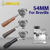 مرشحات القهوة 54 ملم portafilter بلا قاع لـ Sage Breville 870 878 880 Filter Basket Presentive Espresso Machine Accessories 230712