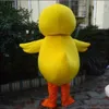 2018 Haute qualité du costume de mascotte de canard jaune mascotte de canard adulte 235d