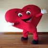 Фабрика 2019 года Любовь Красное сердце талисман талисман Хэллоуин Свадебная вечеринка Красное сердце карикатуры.