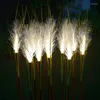 Solar Garden Lights Lysande Reed Powered Flower Light Utomhus Dekorativ Jul För Yard Gräsmatta