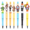 Großhandel Günstige kundenspezifische PVC-Stiftanhänger Kugelschreiber Bunte süße Dekoration Schüler Stiftzubehör für die Schule
