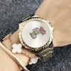 WatchWomen's Watch zegarek o wysokiej jakości modnej luksusowej kwarcowej stali nierdzewnej stali nierdzewnej 38 mm zegarek