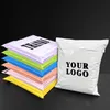 Emballage cadeau 100PCS Sac de courrier personnalisé Enveloppe express Stockage Sacs postaux Joint auto-adhésif Emballage Vêtements Petite entreprise 230712