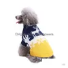 Chien Vêtements 2021 Pull Pet Chat Hiver Chaud Empreinte Manteau Costume Vêtements Pour Petits Chiens Chiot Drop Delivery Maison Jardin Fournitures Dh4Ip