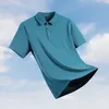 Herenpolo's Oversized Maat 8XL 9XL Poloshirt Heren Zomer Ice Silk Ademend Polo Herenmode Business Poloshirt Merkkleding 230712