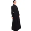 Traje de avental de empregada doméstica preto vintage britânico vintage servo vestido de caminhada vitoriano eduardiano governanta cosplay envio rápido276u