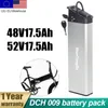 Batterie de vélo électrique pliable G-REX 48 V 17,5 Ah DCH-009 52 V 17,5 Ah pour vélo électrique pliant Burchoa R5 Pro Polarna M5 Yamee Fat Bear 750S