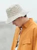 BERETS 2023 Summer Reversible Bucket Hat For Men Outdoor Sun Protection Caps med stora randen Mannbrev Fiskare Panama Solid