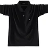 Herren-Polohemden XS-5XL, modische Sportbekleidung, hochwertiges Design, Herren-Polohemden, Langarm, 100 % Baumwolle, lässige Polos, Homme, Revers, Herrenoberteile 230712