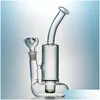 Pipes Pour Fumer Bécher En Verre Clair Bongs Tornado Perc Narguilés Bouée De Sauvetage Base Cyclone Percolateur Bong Fristted Disque Eau Vert Tabac Dhdqo