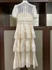 새로운 s-elf 초상화 레이스 드레스 프랑스 빈티지 젤리 첫 러브 드레스 Sen Hepburn 스타일 드레스
