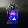 Divertente decorazione di Halloween LED zucca incandescente luce notturna funk giocattolo case stregate lampada lapide