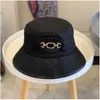 Czapki kulkowe projektant mody litera czapka kubełka na męskie składane czapki czarne rybackie plażowe słońce Visor szerokie grzbiet kapelusze składane damskie melonik czapka