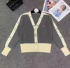 Kvinnors tröjor Fashion Casual Brandce Designer Sweaters Coat