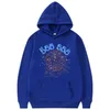 Mens Hoodies rapçi suyu wrld hip hop baskı kapüşonlu melek numarası kapüşonlu erkek kadın yüksek kaliteli örümcek web desen sweatshirt unisex gevşek giyim j0jv