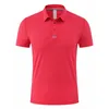 Erkek Polos Erkekler Spor T-Shirt Polo Polo Gömlek Nefes Alabilir Yaz Boyun T-Shirt Açık Hava Spor Golf Tenis Giyim Erkek Golf Masa Tenis Üniforma 230713