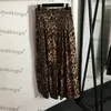 Classic Leopard Vests Dress Two Piece Tracksuits Trendy Sling Tops Dresses Retro Print Girls Dress Tracksuit Clothing