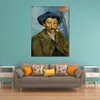 Canvas Art Handmålade oljemålningar av Vincent Van Gogh The Smoker Peasant 1888 Garden Landscape Artwork for Restaurant Decor